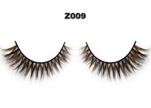 Brown Colour Mink Eyelash Wholesaler / Natural Lashes Vendor Z009