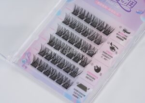 Pre Glued Eyelashes Clusters Eye Lash Factory in China