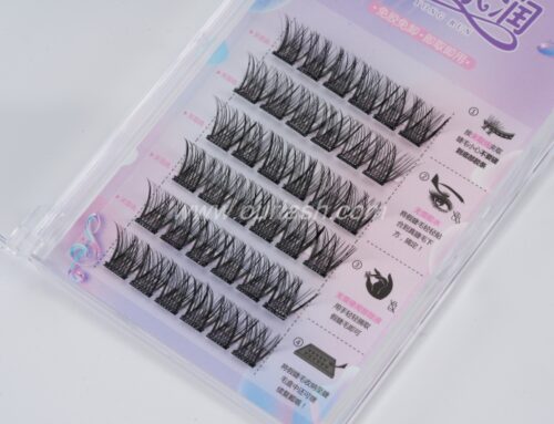 Pre Glued Eyelashes Clusters Eye Lash Factory in China PF03