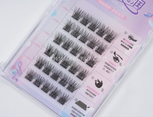 Pre Glued False Eyelashes Clusters Lashes China in Bulk PF04