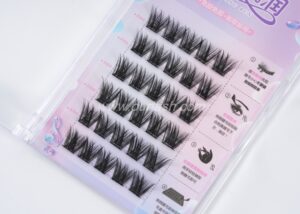 Bulk Pre Glued Individual Lashes Pre Cut Clusters Eyelash Vendor