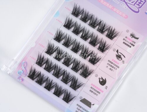 Bulk Pre Glued Individual Lashes Pre Cut Clusters Eyelash Vendor PF09